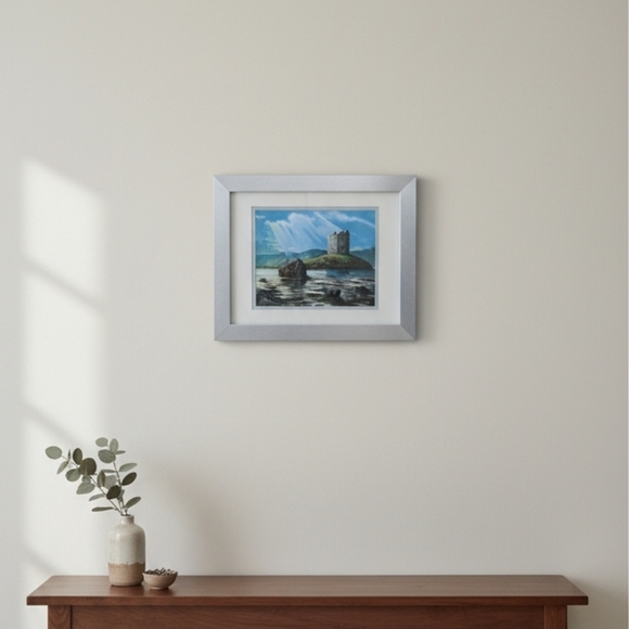 Maine Castle Painting Picture (EUC) - Picture 7 of 7